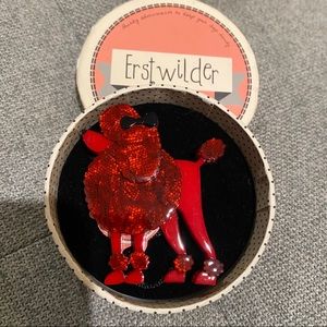 Erstwilder Madame Amore Poodle Brooch